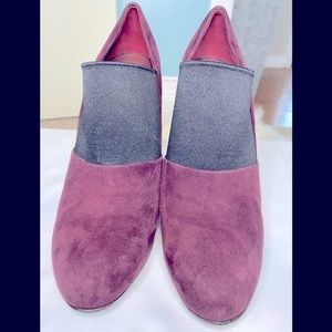 Miu Miu Suede Colorblock Stiletto Heel Ankle Booties EU40